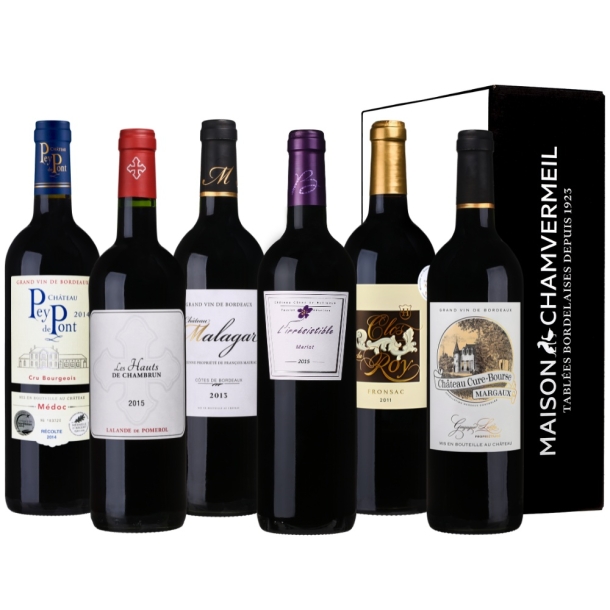 Prêt à déguster Coffret vin ROUGE coffret 6 bouteilles