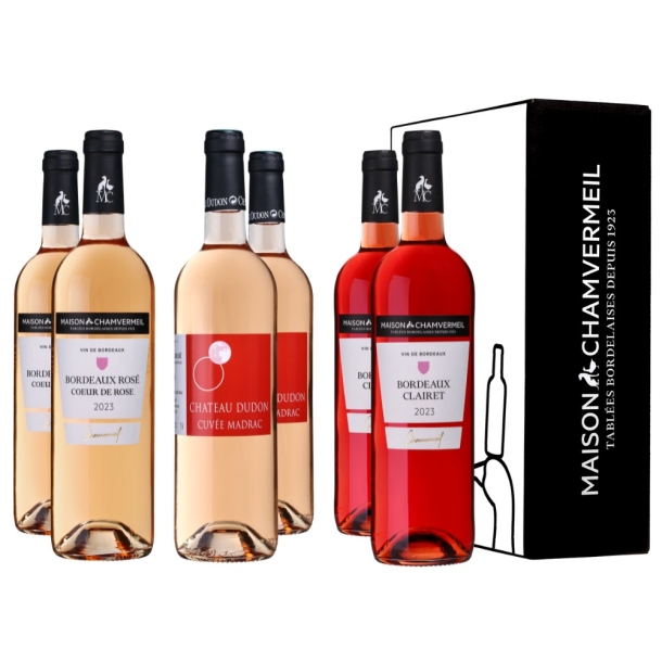 Bordeaux en Rose Coffret vin ROSÉ coffret 6 bouteilles