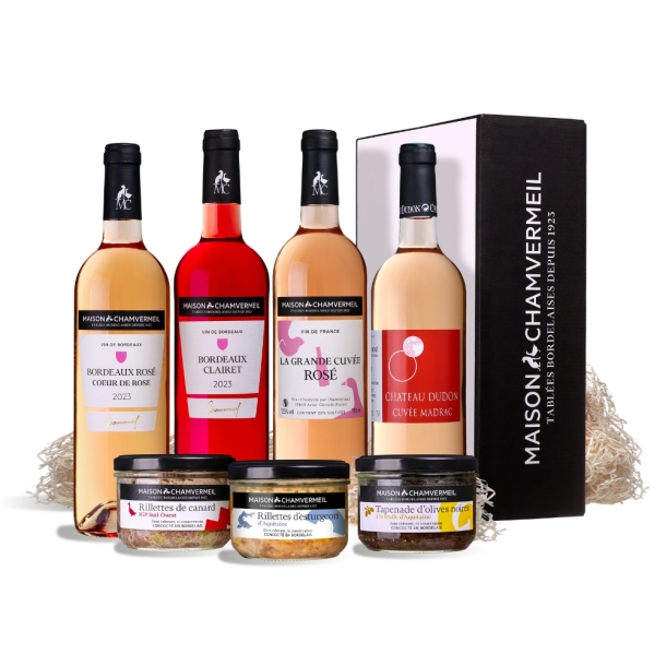 Rosé épicurien Coffret vin & gastronomie coffret